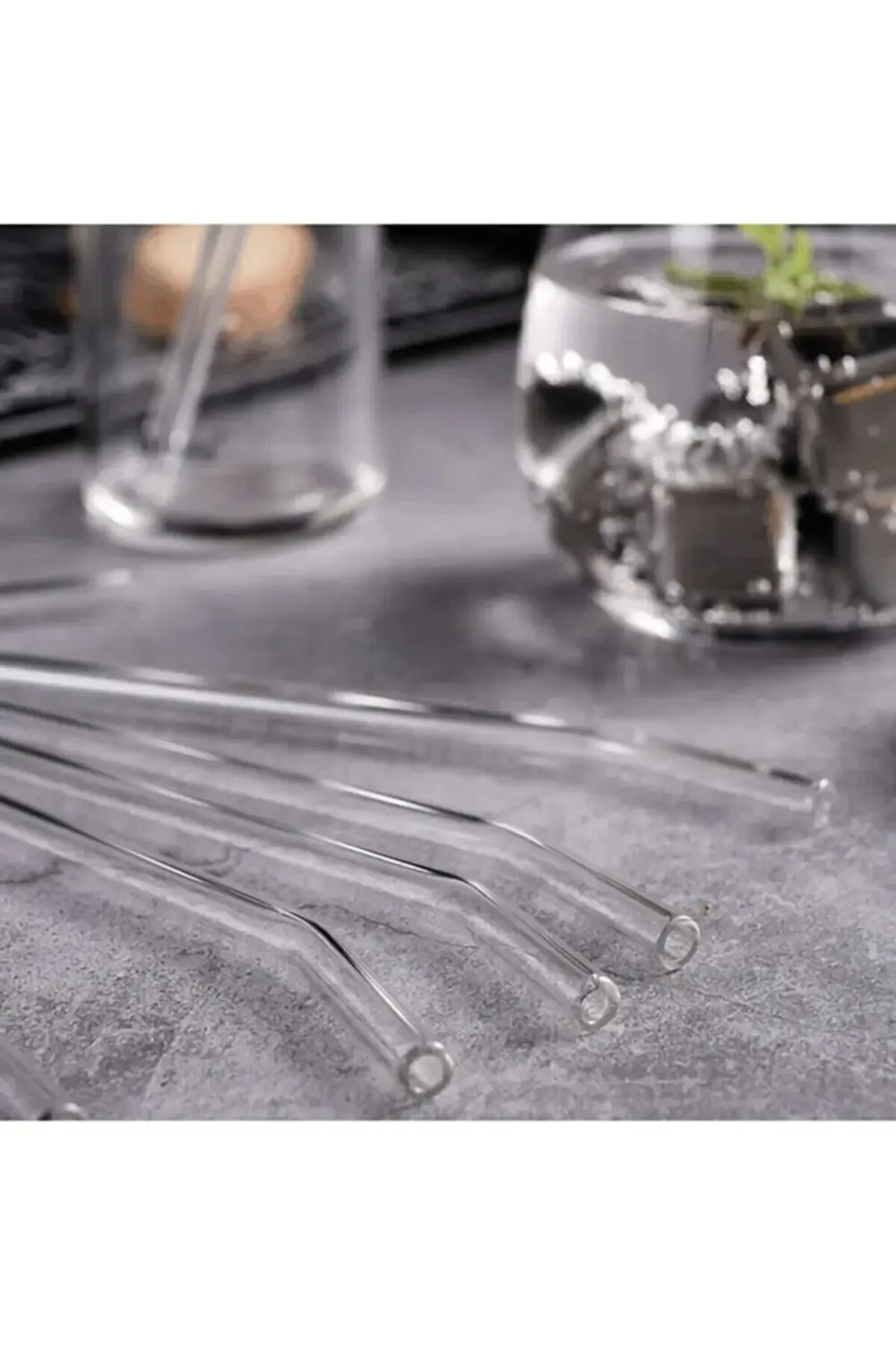 1 Adet Eğimli Cam Pipet 20cm