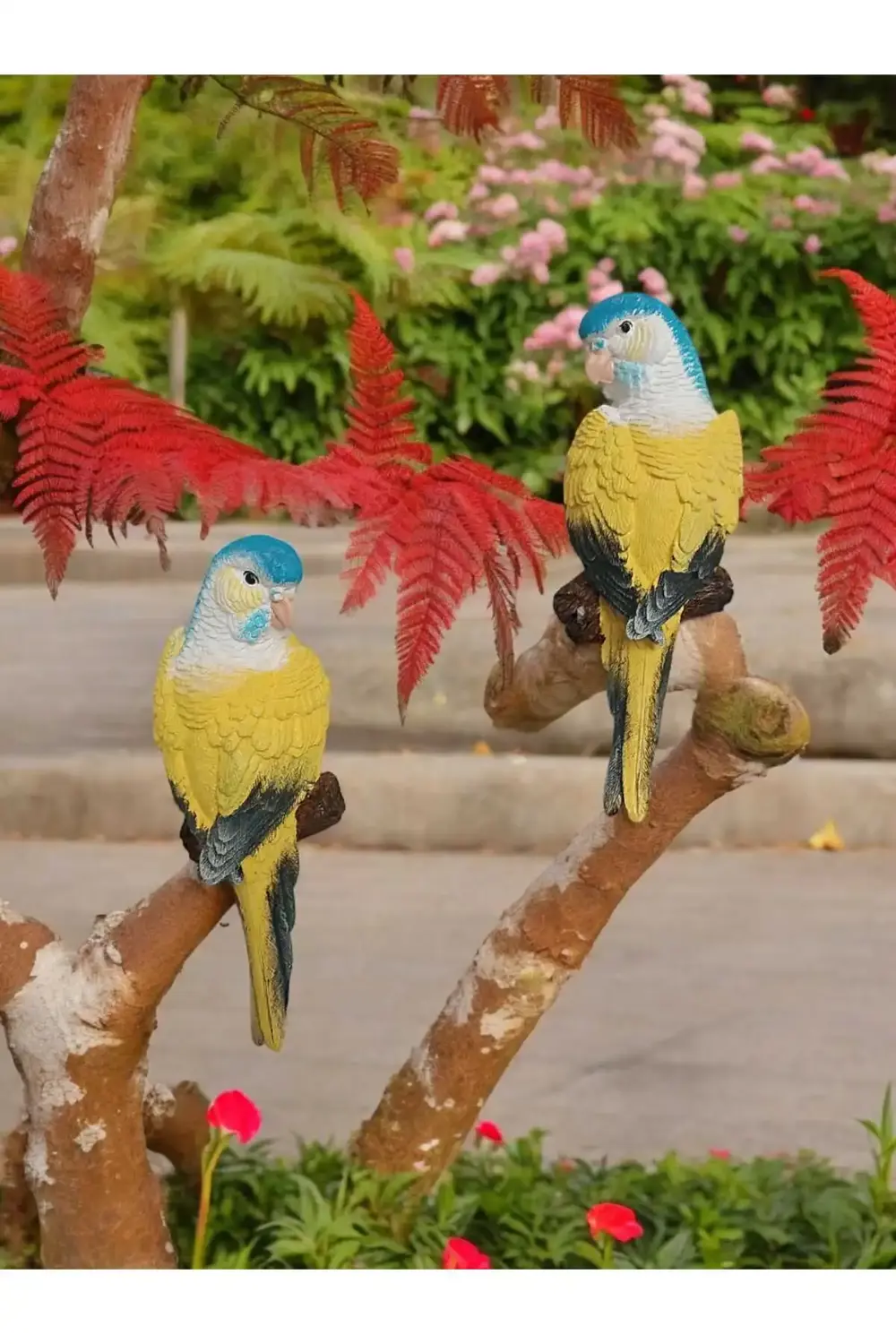 1 Adet El Boyaması Muhabbet Kuşu Duvar Balkon Bahçe Süsü Farklı R