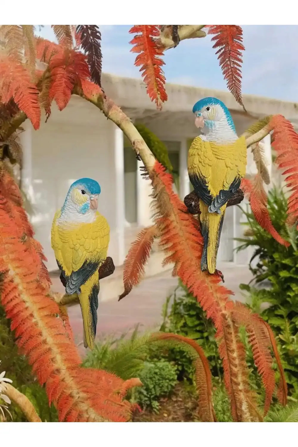 1 Adet El Boyaması Muhabbet Kuşu Duvar Balkon Bahçe Süsü Farklı R