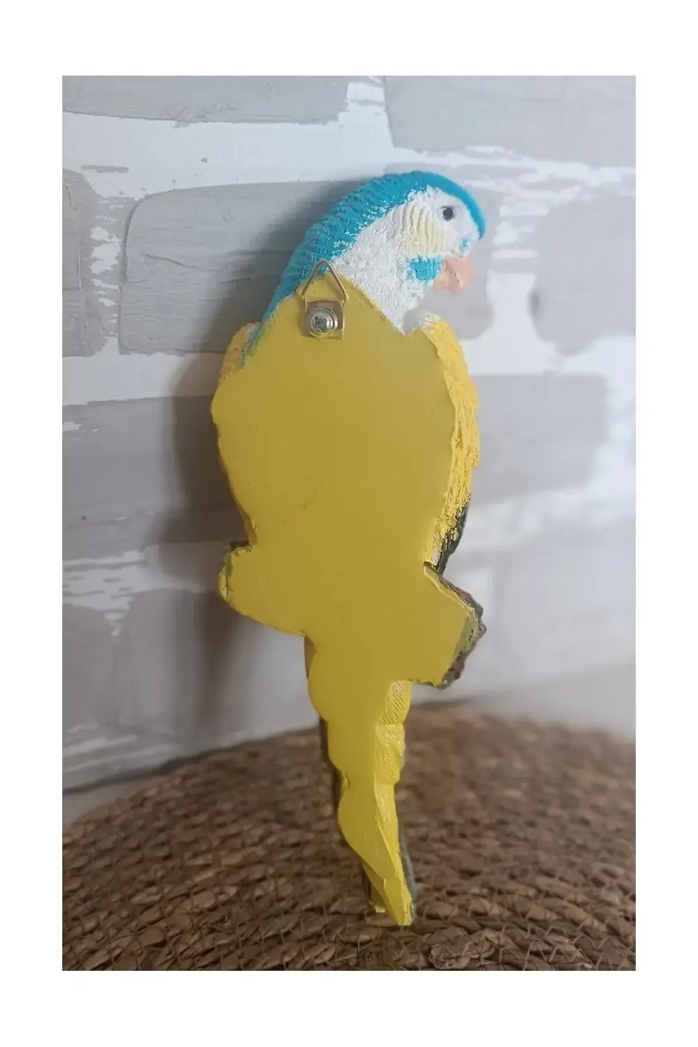 1 Adet El Boyaması Muhabbet Kuşu Duvar Balkon Bahçe Süsü Farklı R