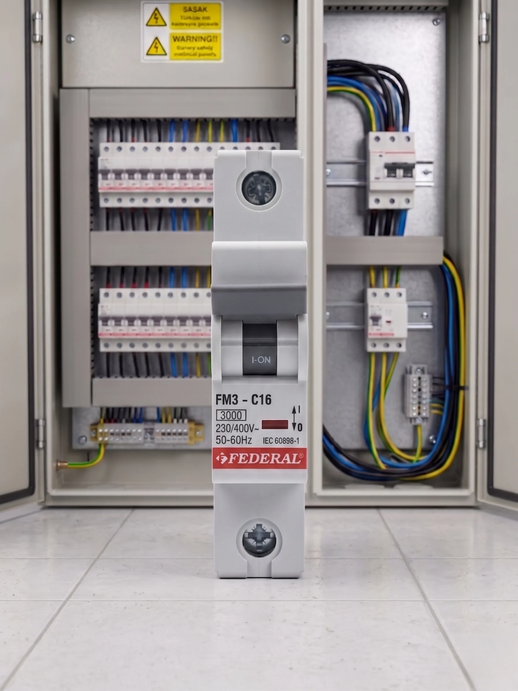 1 Adet FEDERAL 1X16 A C Tipi 3Ka Otomatik Sigorta FM3-C 9EC-C0331-0D16