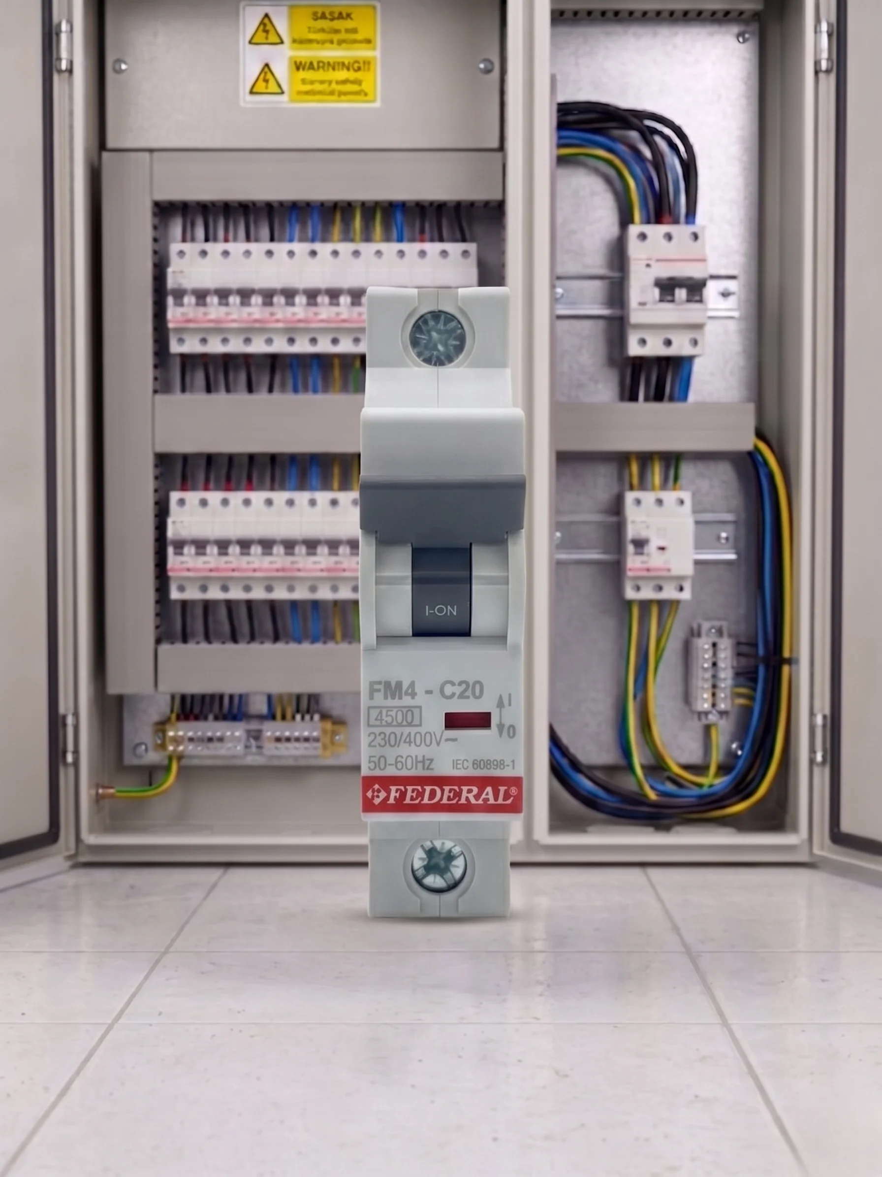 1 Adet FEDERAL 1X20 A C Tipi 4.5Ka Otomatik Sigorta FM4 9EG-C0431-SD20 Fiyatı, Yorumları ve Özellikleri