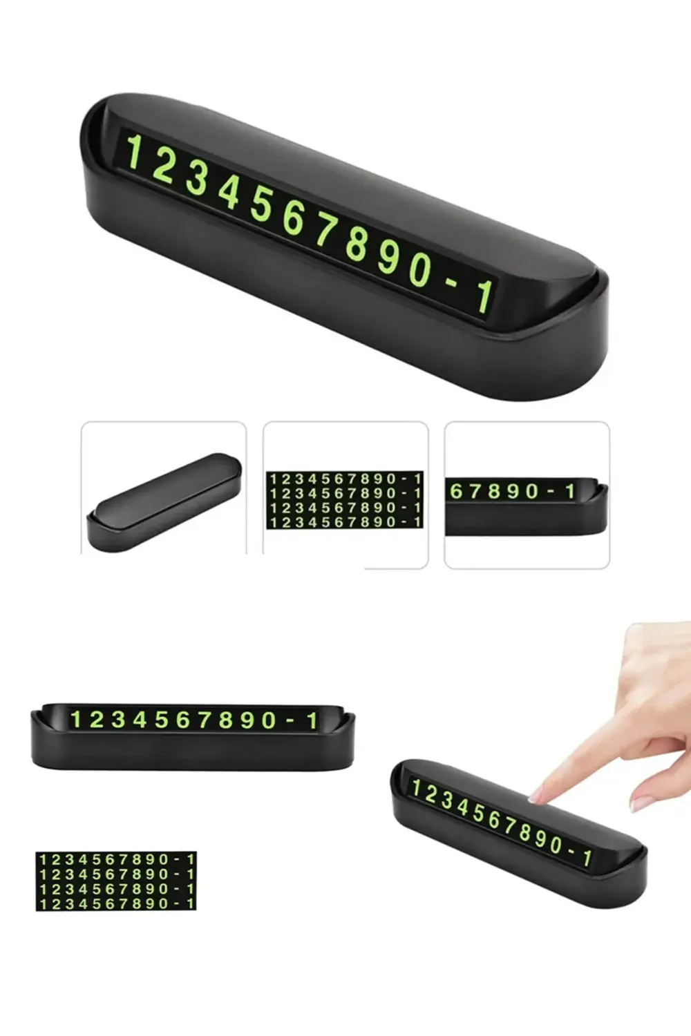 1 Adet Fosforlu Lux Araç Numaratörü Uyumlu Park Telefon Numaratör