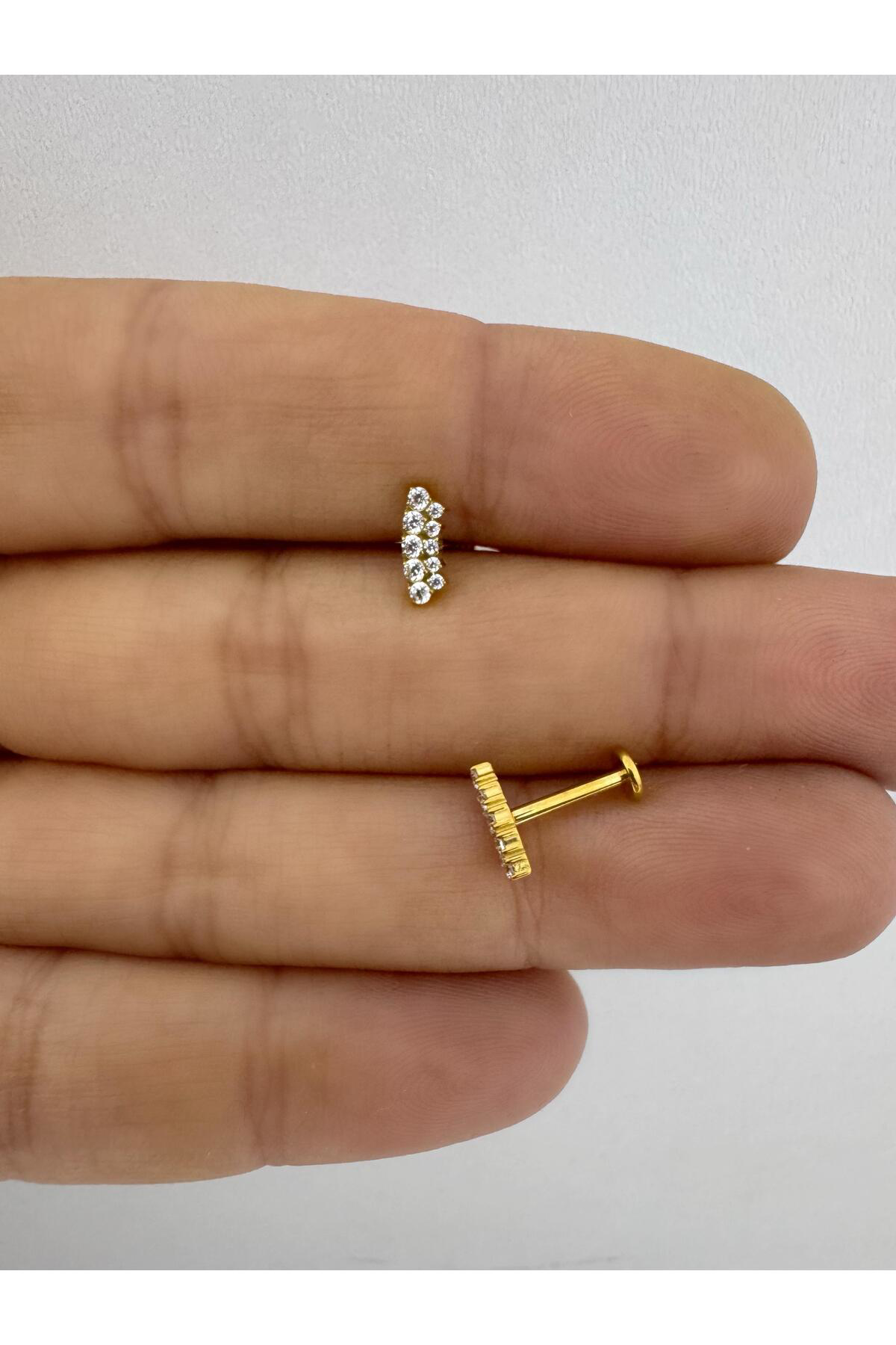 1 adet G23 TİTANİUM ( titanyum) tragus helix kıkırdak lobe conch uyumlu piercing