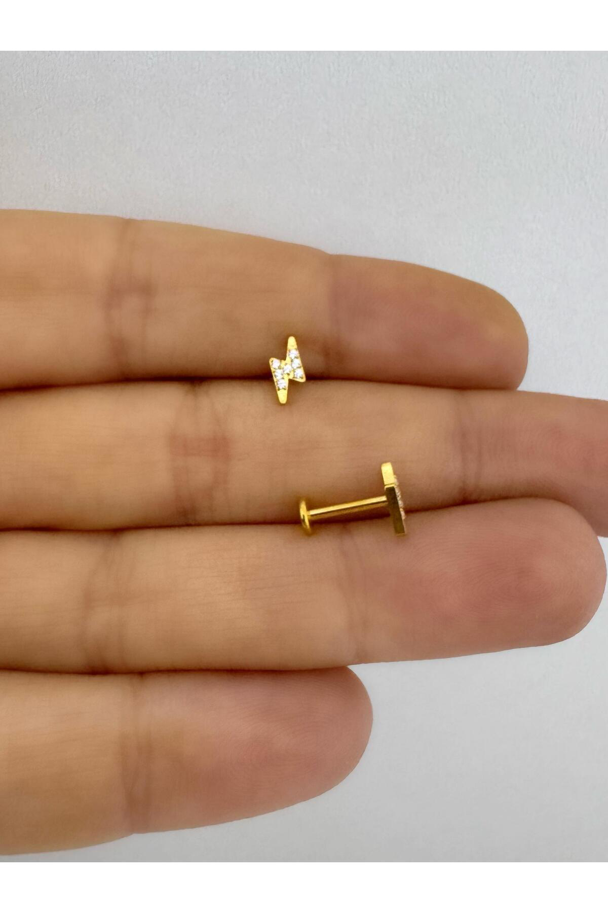 1 adet G23 TİTANİUM ( titanyum) tragus helix kıkırdak lobe conch uyumlu piercing