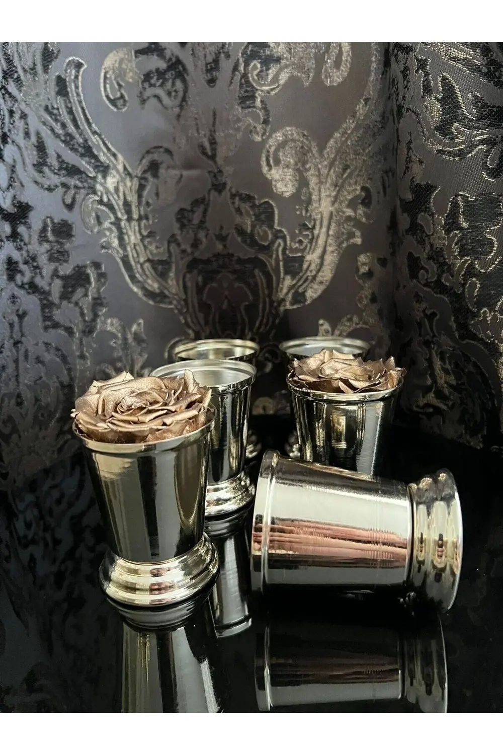 1 Adet Gümüş sunumluk Gül Kovası