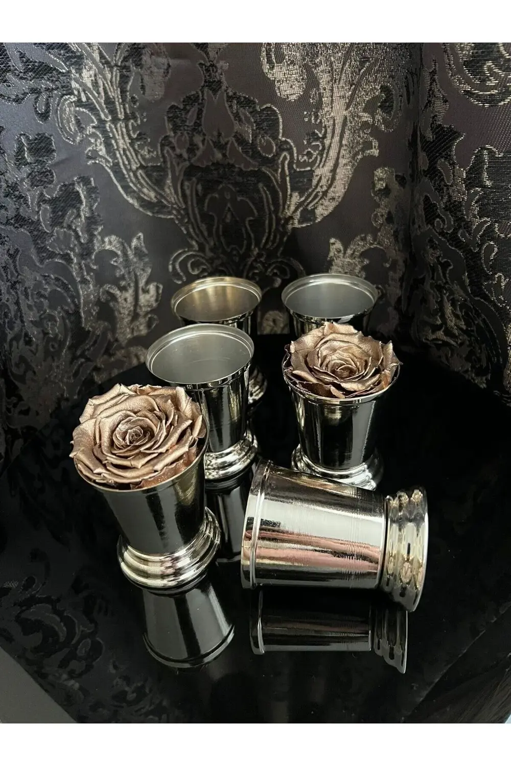 1 Adet Gümüş sunumluk Gül Kovası