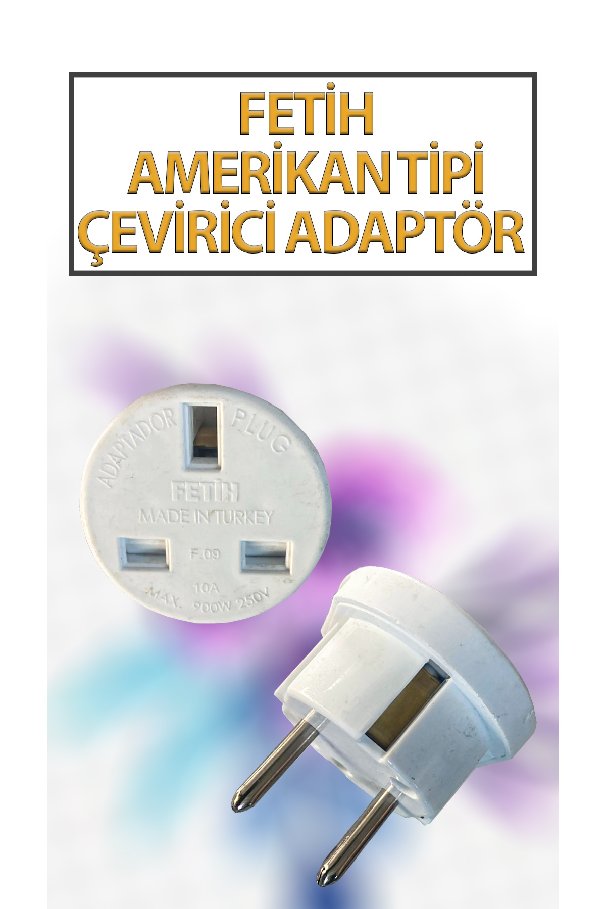 1 Adet Ingiliz Fiş Adaptör Çevirici Ingiliz-Türk Çevirici Priz Ad