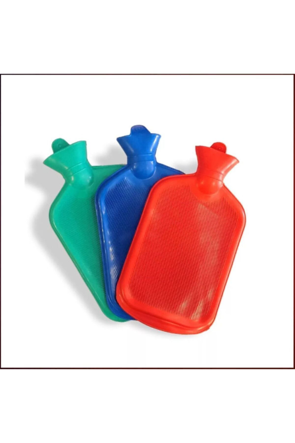 Korseshop 1 Adet Kauçuk Termofor Kılıfsız Sıcak Su Torbası 2 Lt Sıcak Su To