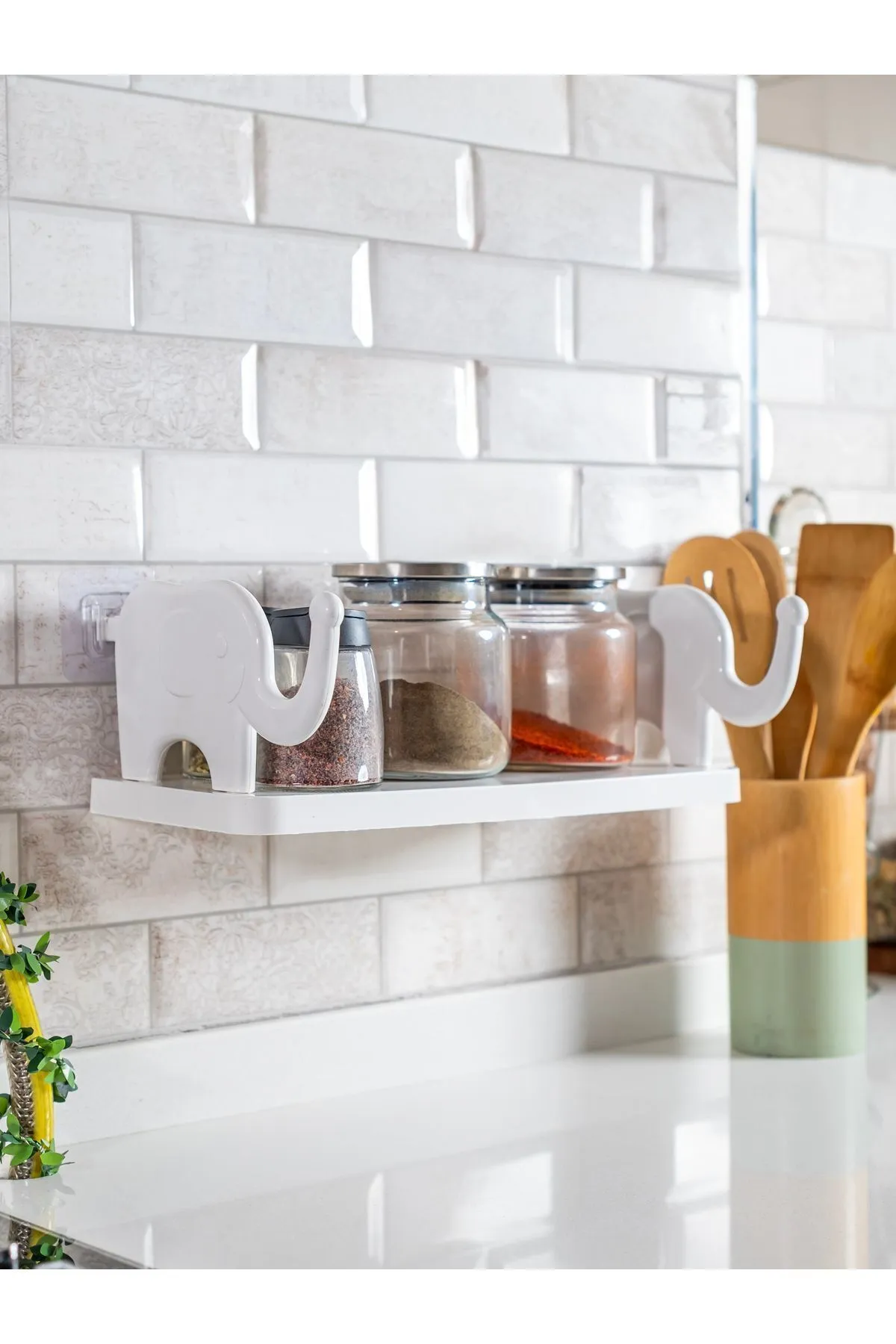 1 Adet Kendinden Yapışkanlı Banyo Rafı - Baharat Rafı - Kahve Raf 1 Adet Kendinden Yapışkanlı Banyo Rafı - Baharat Rafı - Kahve Raf