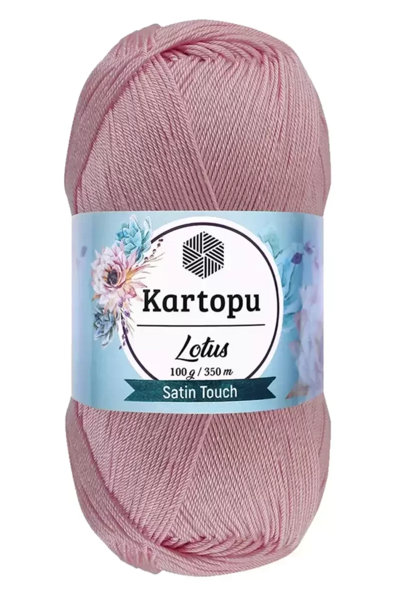 1 Adet Lotus Bikini Büstiyer Bluz Örgü İpi  K768 Açık Pembe - mud