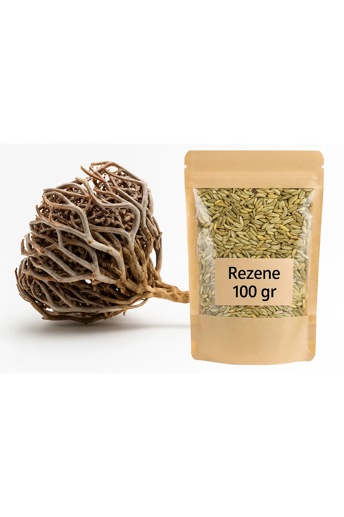 1 Adet Meryem Ana Eli Otu + 100 Gr Rezene | Ayrı Paketlerde – Doğal, Katkısız,