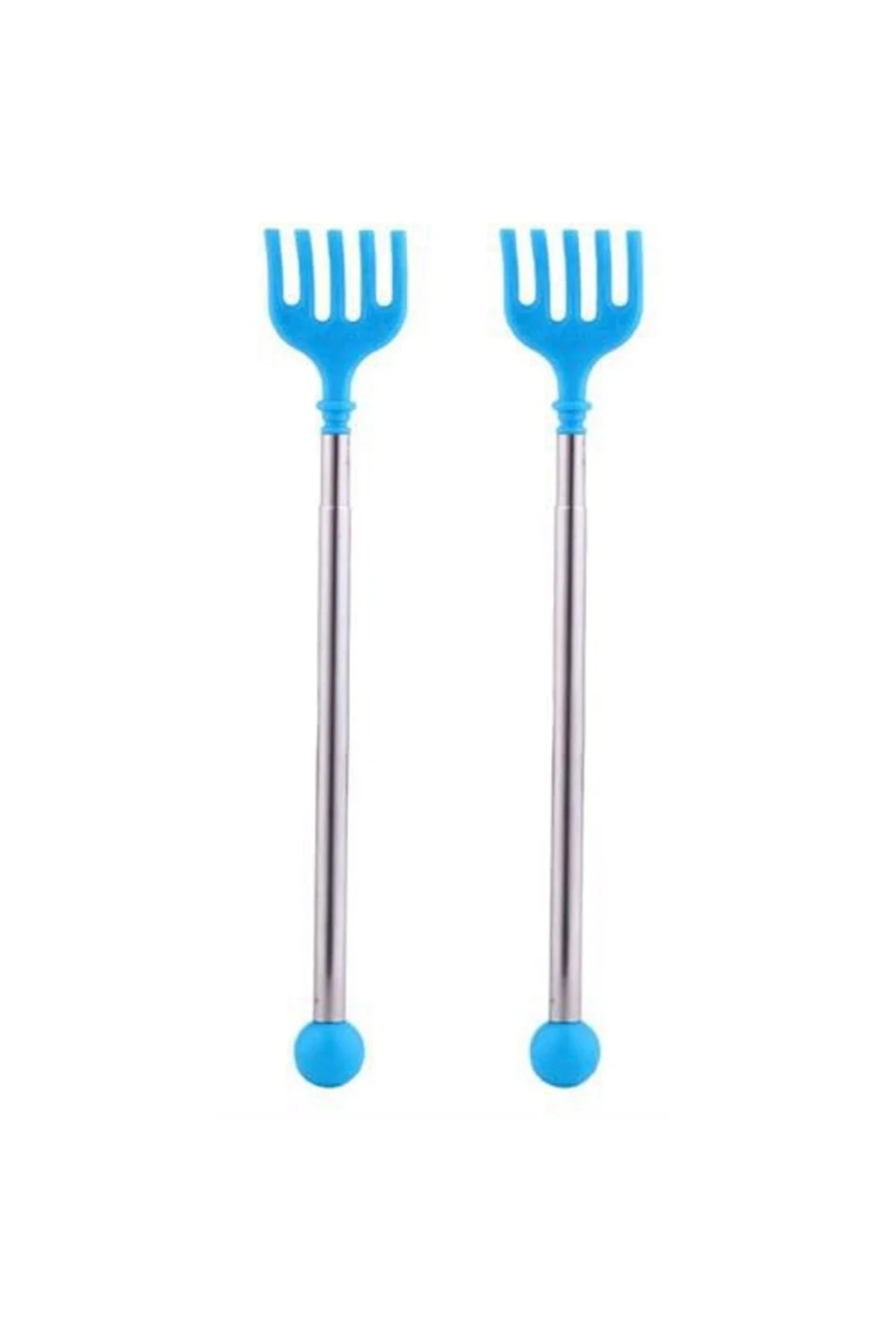 1 Adet Metal Saplı Renkli Sırt Kaşıma Çubuğu