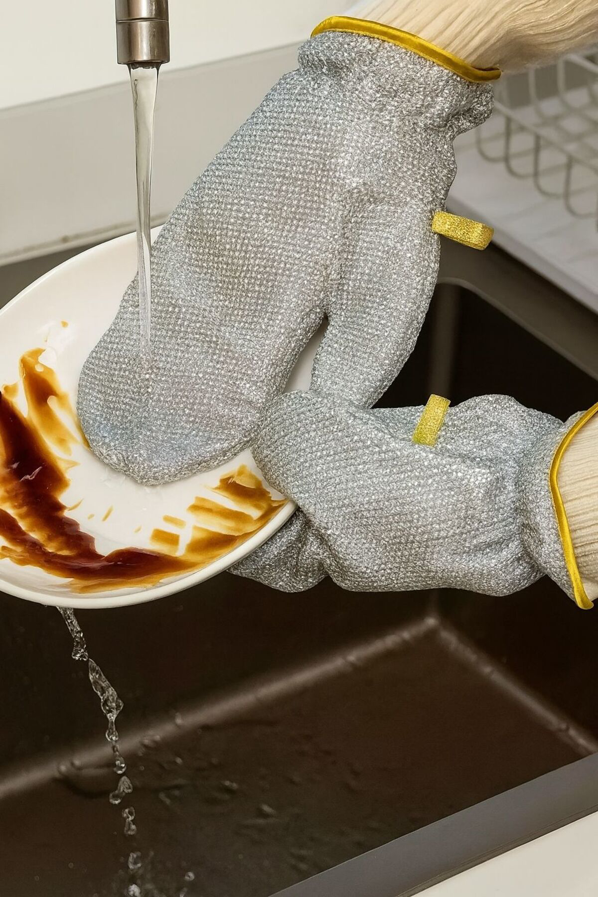 1 Adet Metal Tel Eldiven Bulaşık Yıkama Dayanıklı Suya Dayanıklı 