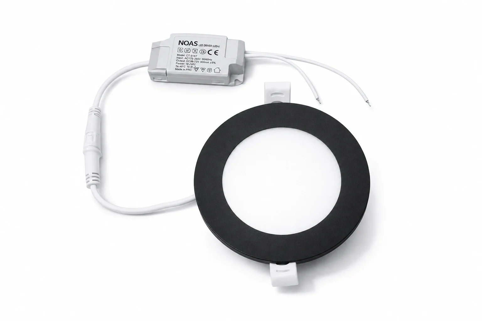 1 Adet NOAS YL10 0601 S Sıva Altı 6W Siyah Kasa Led Spot 3200K Gün Işığı