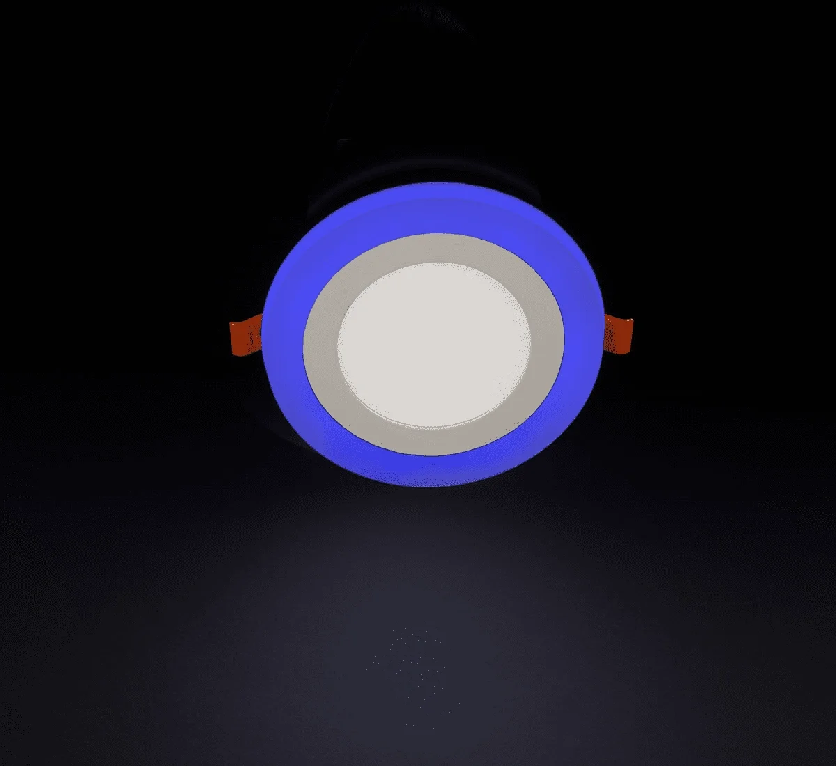 1 Adet NOAS YL11 0600 Sıva Altı 6+3W 3 Fonksiyonlu Yuvarlak Led Spot 6500K Beyaz+Mavi