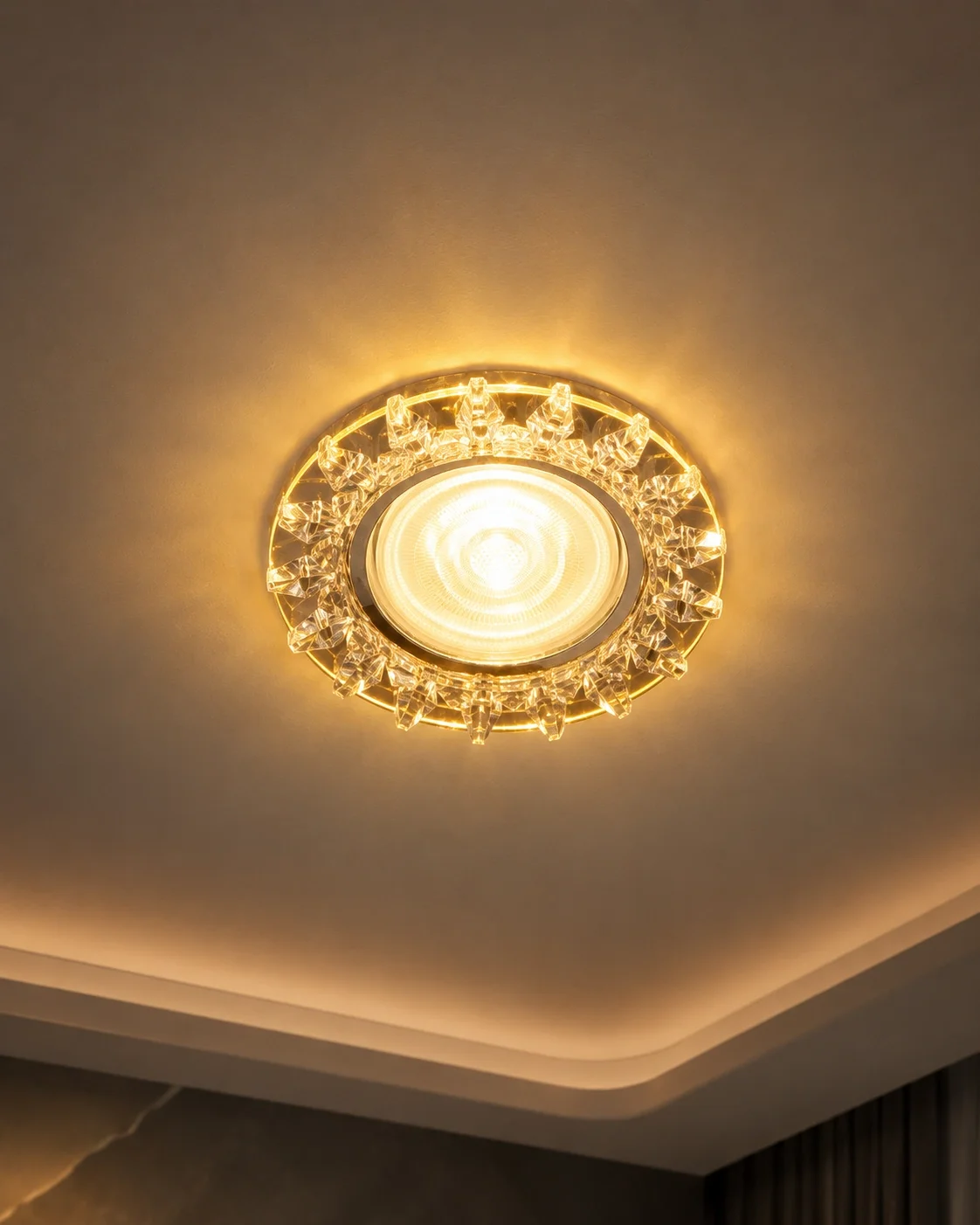 1 Adet NOAS YL65 1687 Podos Led Çerçeveli 4000K Kristal Cam Spot Kasa