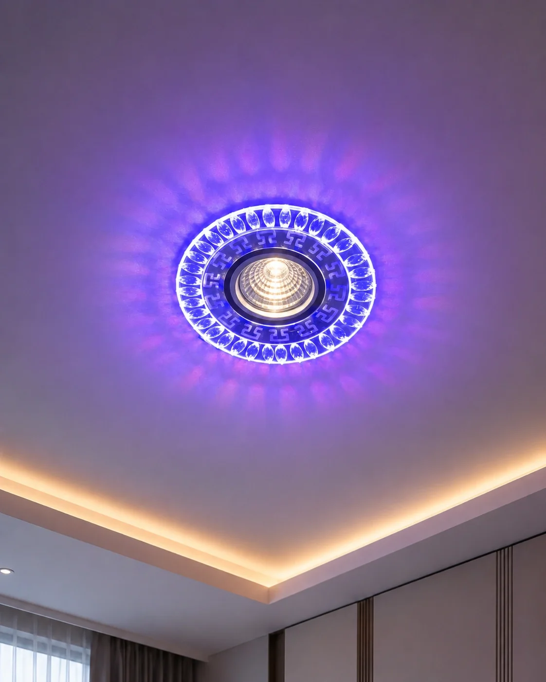 1 Adet NOAS YL65 1757 Flora Led Çerçeveli 4000K + Mavi Yuvarlak Kristal Cam Spot GU10 Duy Fiyatı, Yorumları ve Özellikleri