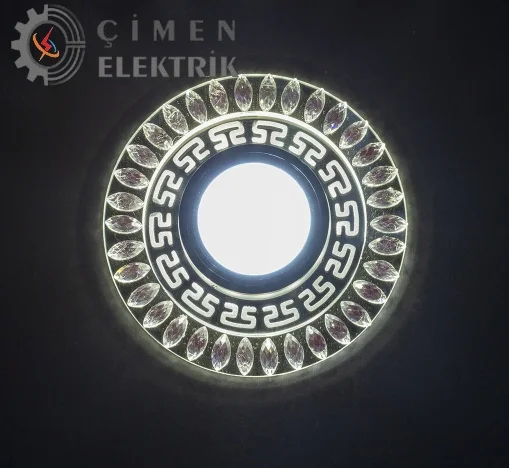 1 Adet NOAS YL65 1757 Flora Led Çerçeveli 4000K + Mavi Yuvarlak Kristal Cam Spot GU10 Duy Fiyatı, Yorumları ve Özellikleri