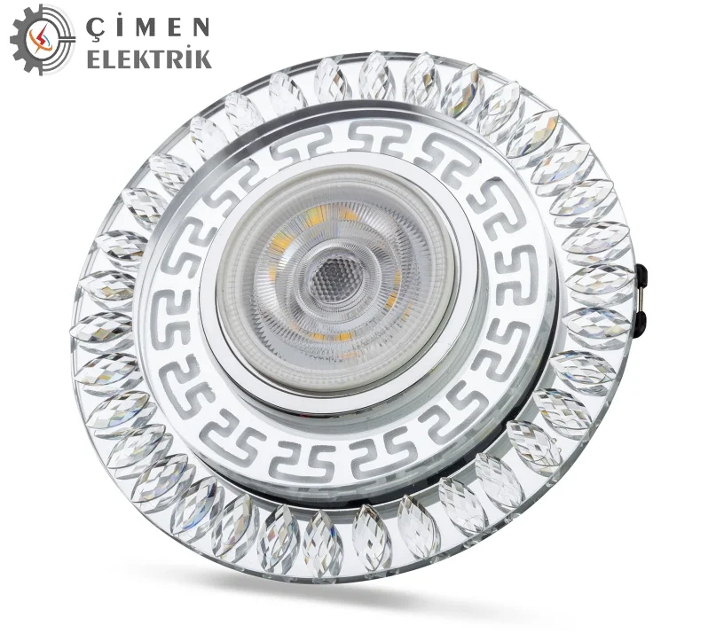 1 Adet NOAS YL65 1757 Flora Led Çerçeveli 4000K + Mavi Yuvarlak Kristal Cam Spot GU10 Duy Fiyatı, Yorumları ve Özellikleri