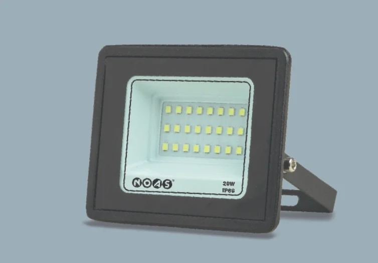 1 Adet NOAS YL70 1020 Ultra Slim 20W Led Projektör 6500K Beyaz Işık