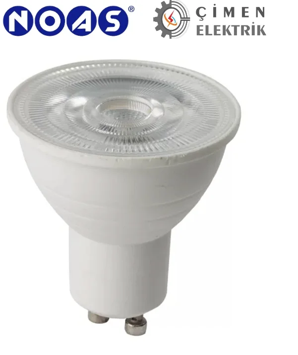 1 Adet NOAS YL91 0702M 7W Mercekli Led Çanak Ampül 3200K Günışığı GU10 Duy