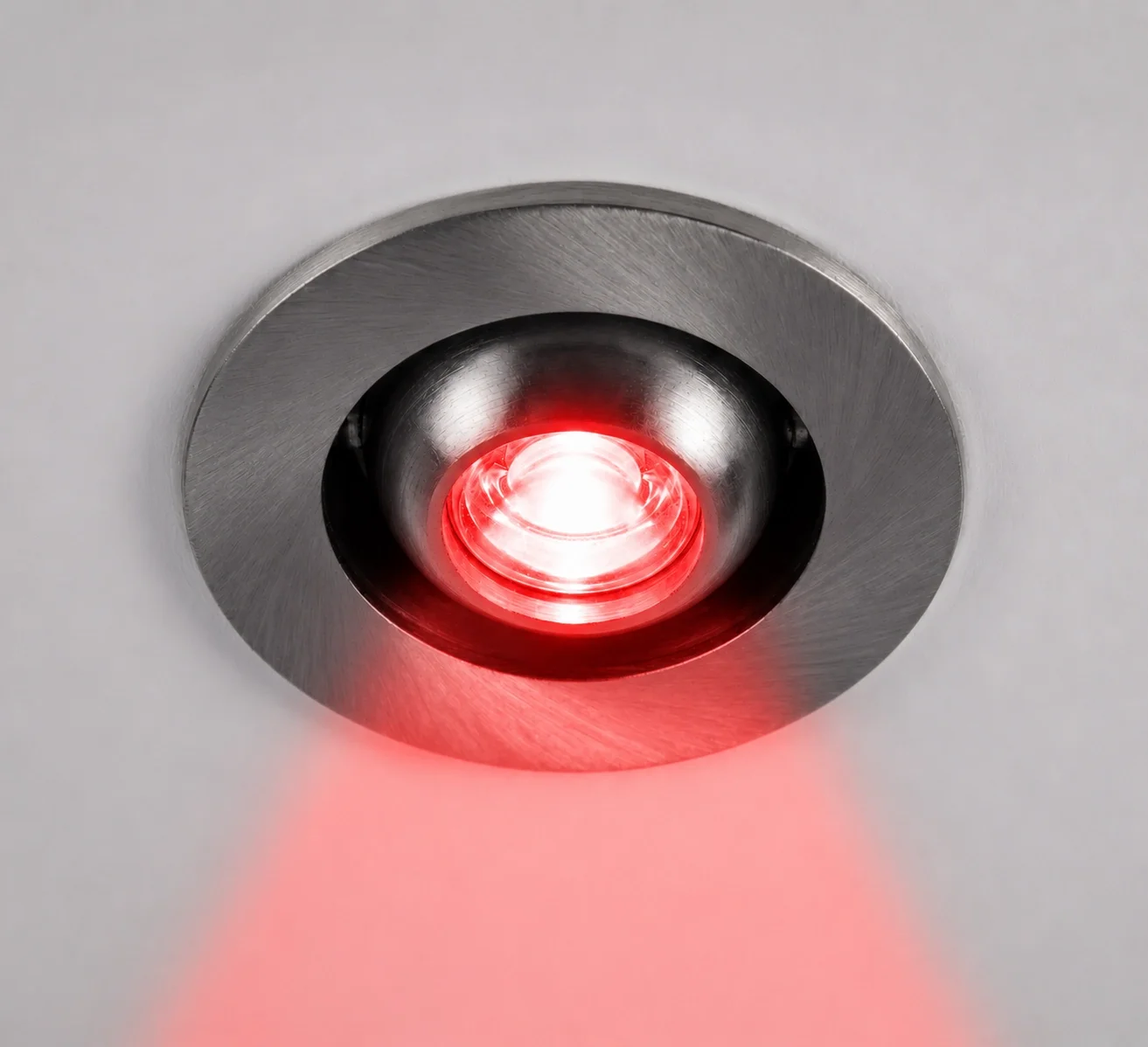 1 Adet NOAS YL94 0104 Satin Kasa 1W Led Spot Kırmızı Işık