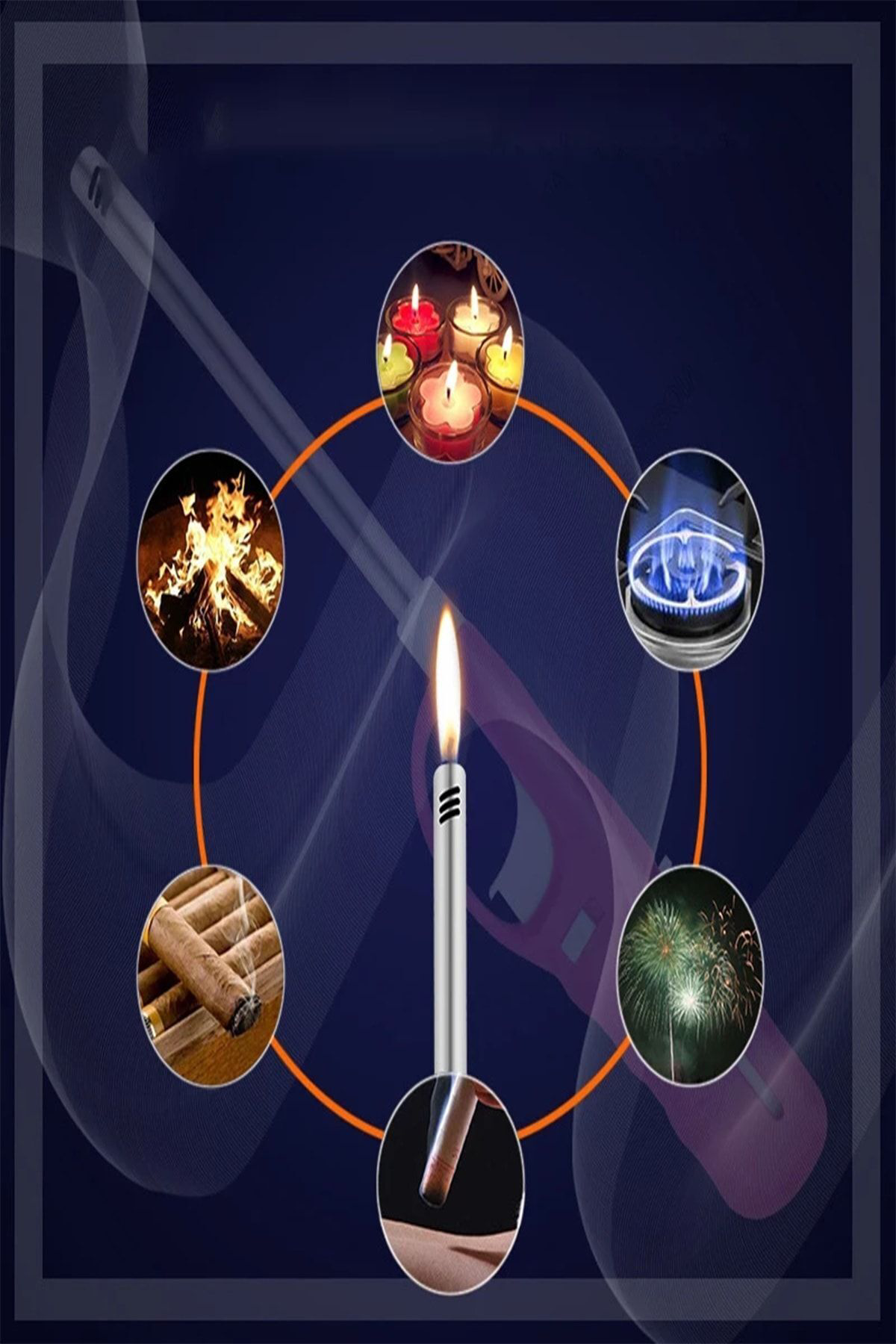 Vagon 1 Adet Ocak Çakmağı Barbeküde Mutfakta Piknikte Sobada Kampta Gaz