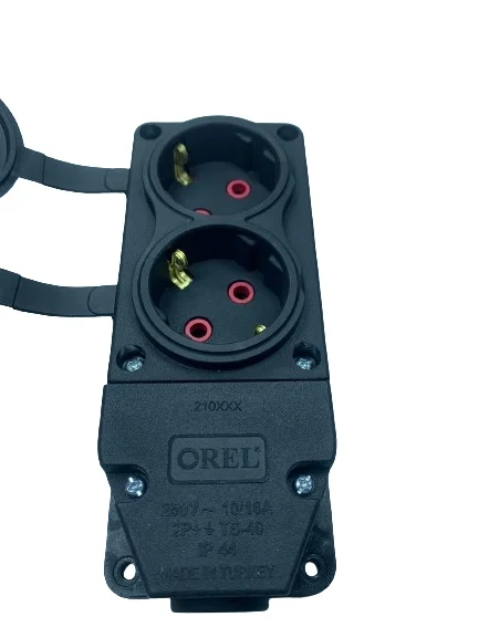 1 Adet Orel 1X16 2 Li Kauçuk Grup Priz 220 V