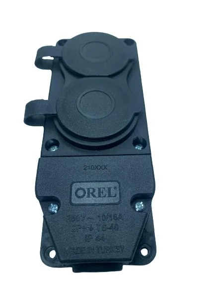 1 Adet Orel 1X16 2 Li Kauçuk Grup Priz 220 V