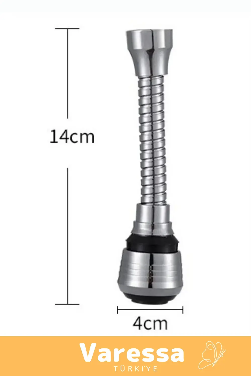 1 Adet Özel Seri Dayanıklı Spiral 360°Dönebilen Hortumlu Esnek Su