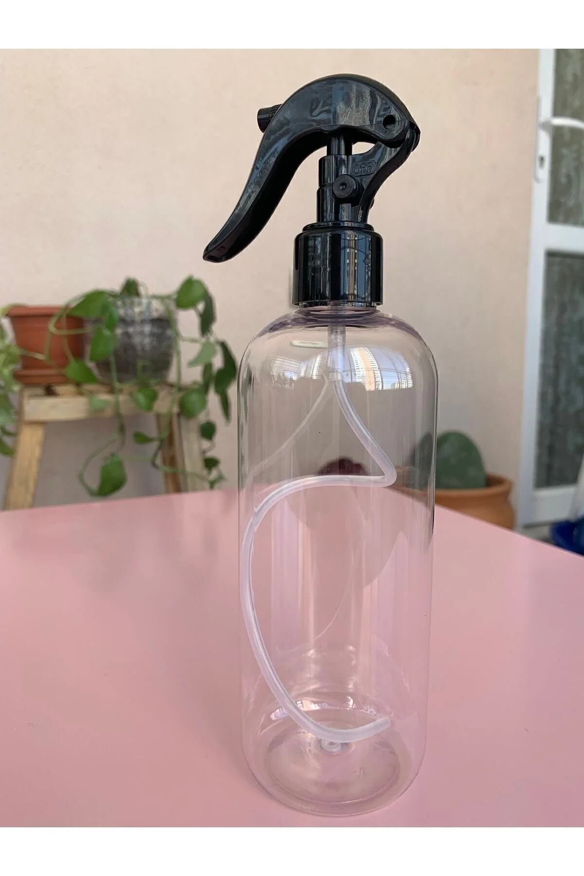 1 Adet Parfüm,kolonya,dezenfekten,ve Deterjan Için Boş Fısfıs Sprey Şişe 400 ml Şeffaf