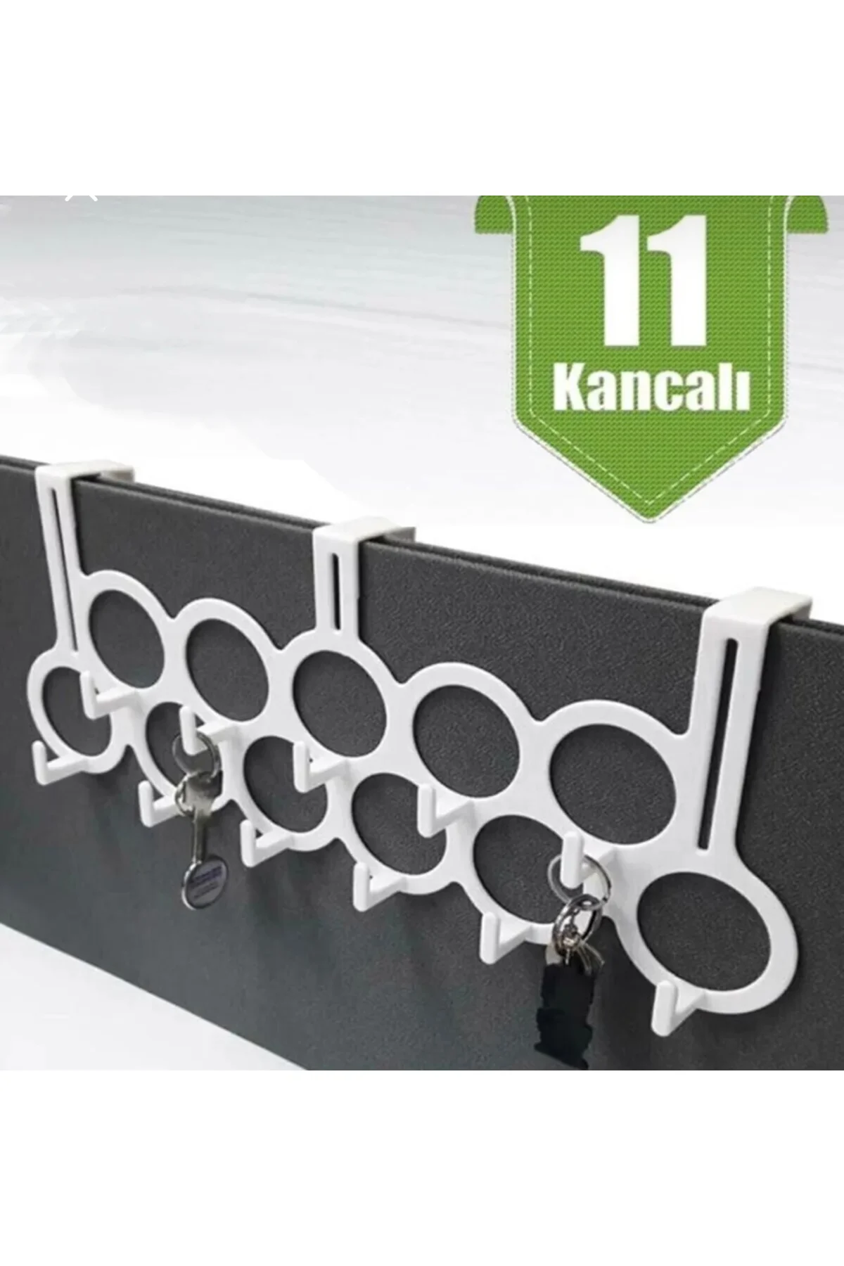 1 Adet Plastik Çok Amaçlı Dolap Kapı Arkası Askılık