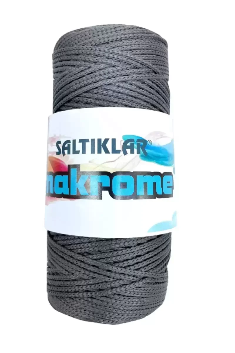 1 Adet Polyester Makrome İpi 420 Koyu Gri 100 gr - mudanis 1 Adet Polyester Makrome İpi 420 Koyu Gri 100 gr - mudanis