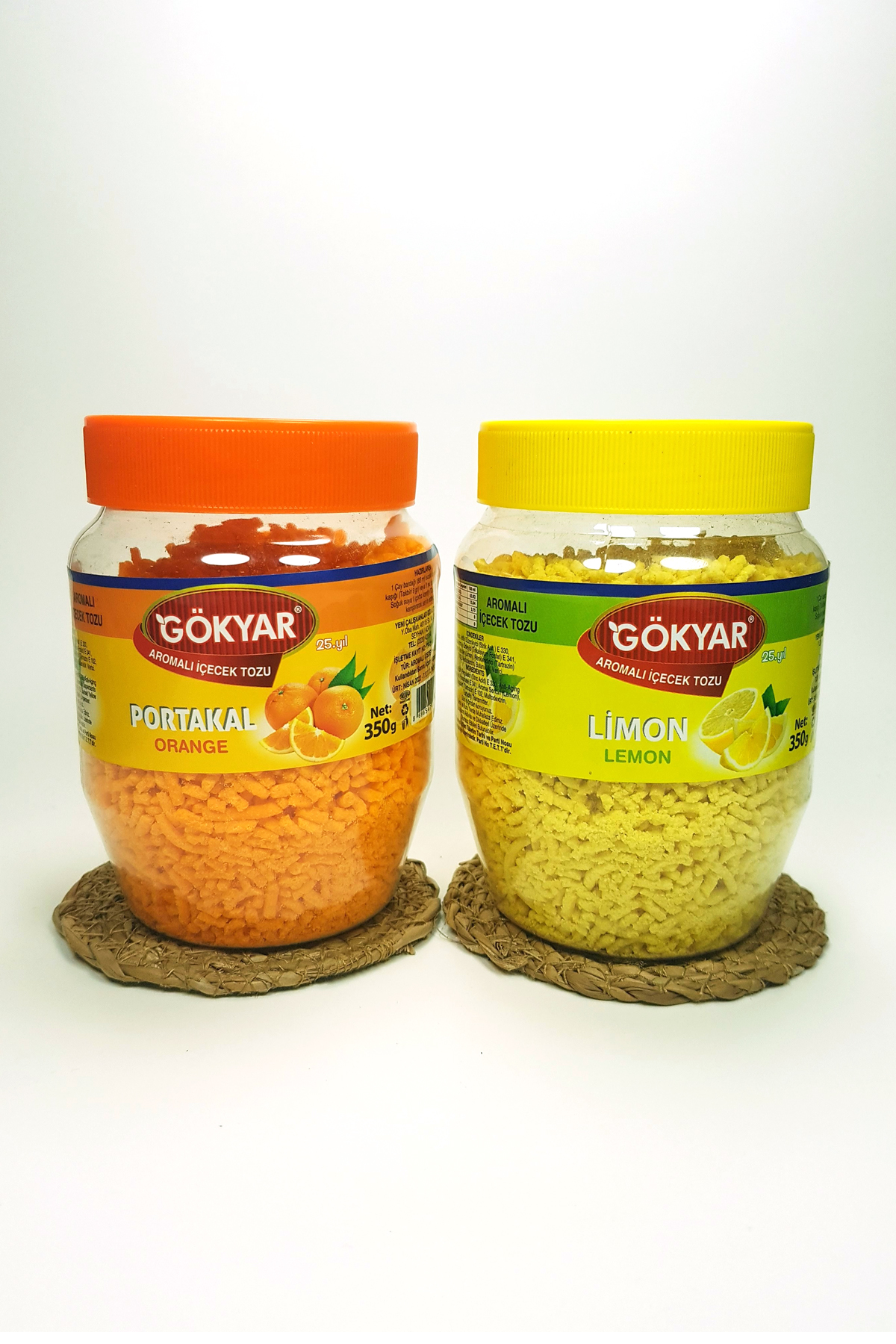 Just Cheap Store 1 Adet Portakal + 1 Adet Limon Aromali Toz İçecek Oralet 2X350 Gr