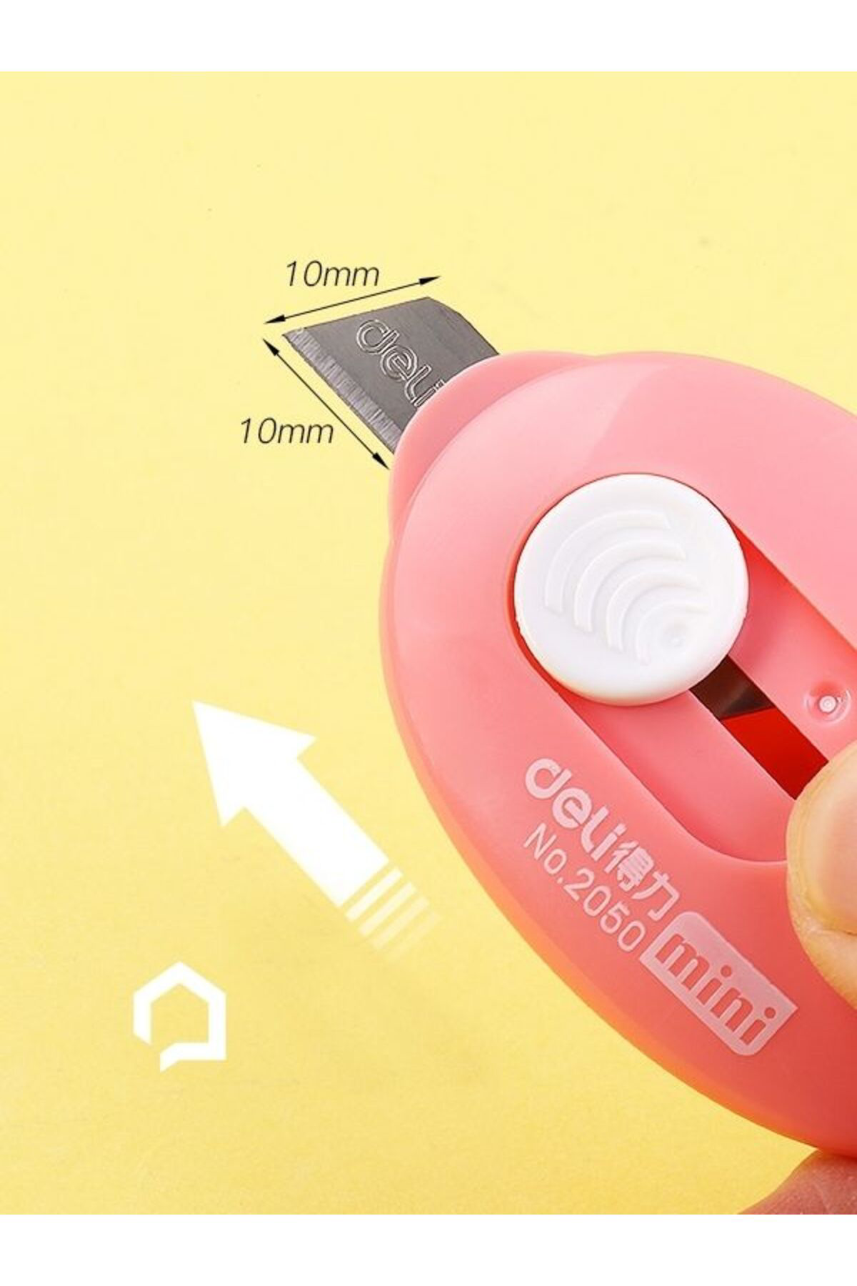 1 Adet Renkli Mini Çelik Bıçaklı Falçata Maket Bıçağı BSND9-V63X1