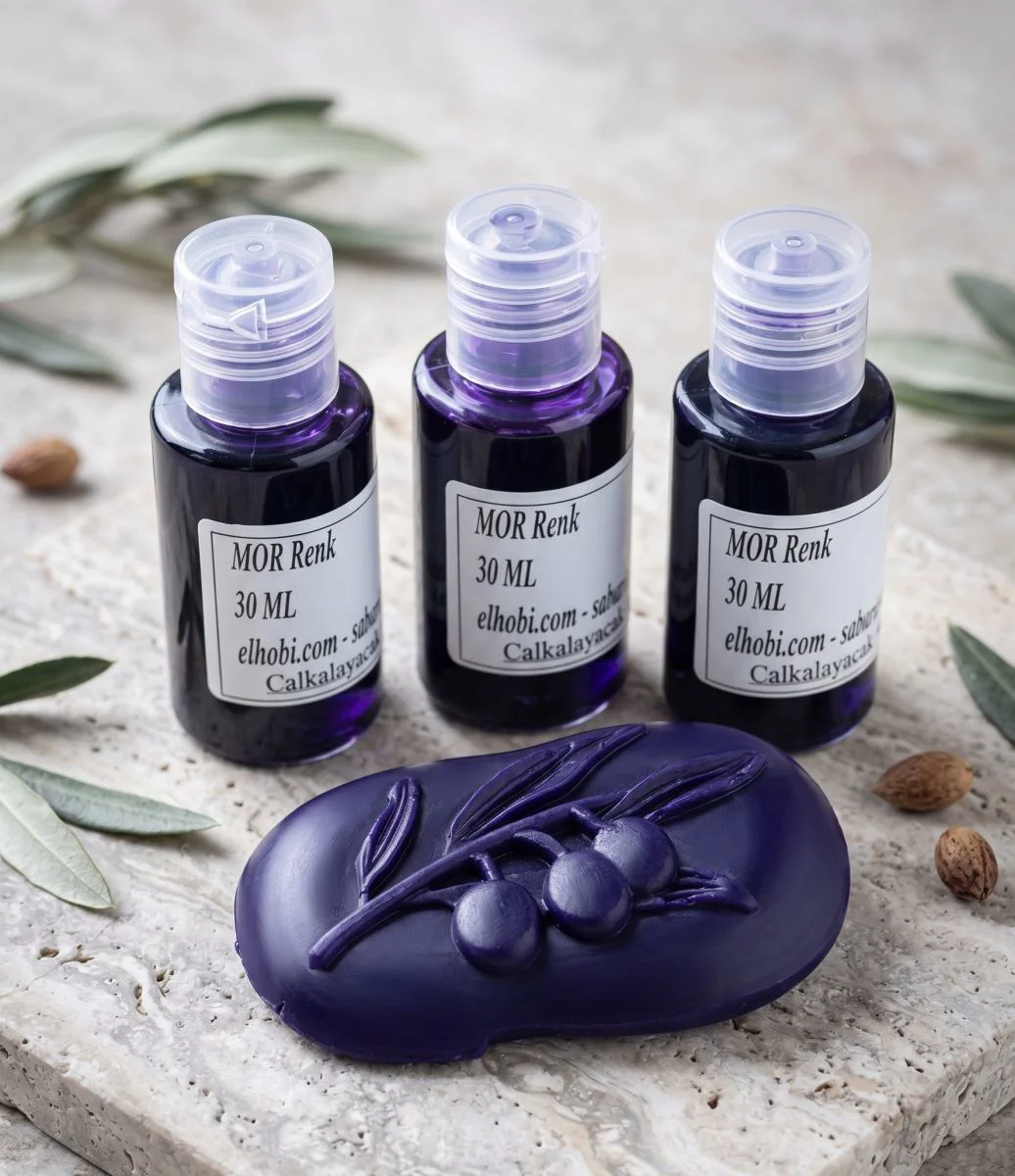 1 adet Sabun Boyası veya Renklendirici - Mor - 30 ML 1 adet Sabun Boyası veya Renklendirici - Mor - 30 ML - Görsel 3