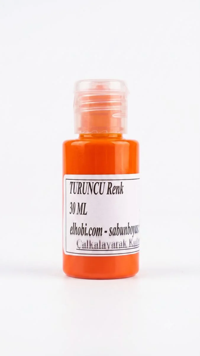 1 Adet Sabun Boyası veya Renklendirici - Turuncu - 30 ml 1 Adet Sabun Boyası veya Renklendirici - Turuncu - 30 ml