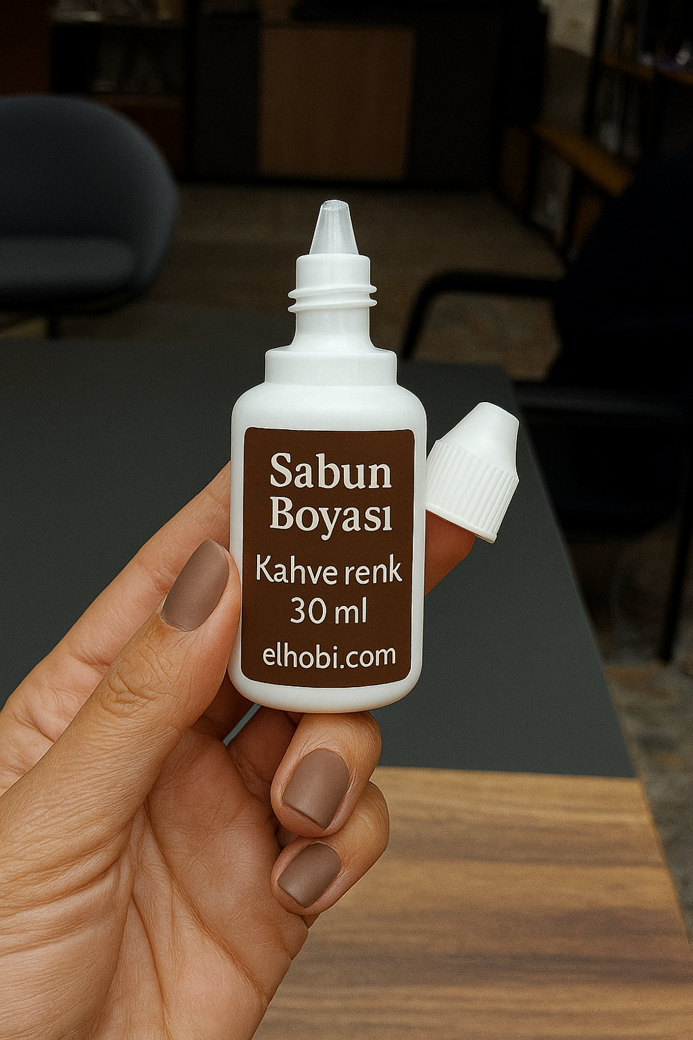 1 adet Sabun Boyası veya Renklendirici - Kahve - 30 ML