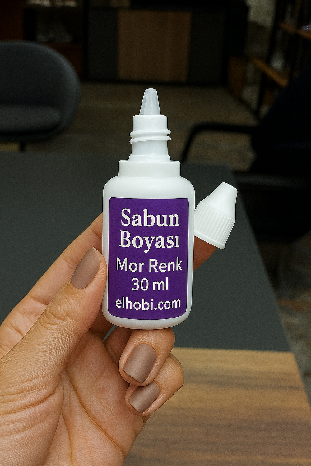 1 adet Sabun Boyası veya Renklendirici - Mor -  30 ML