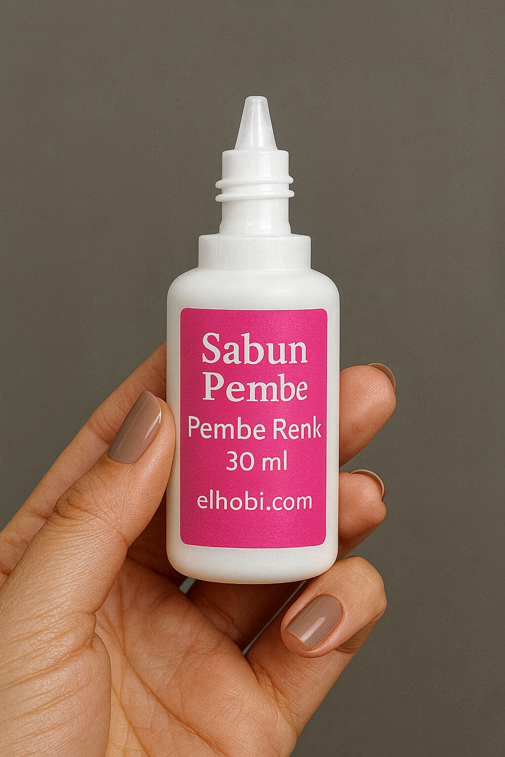 1 adet Sabun Boyası veya Renklendirici - Pembe - 30 ML
