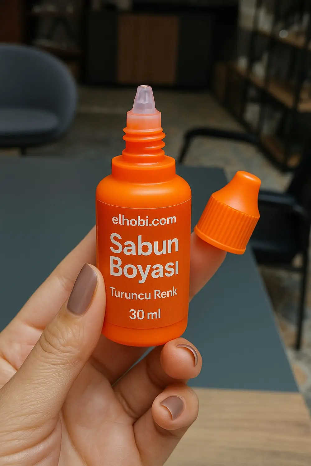 1 Adet Sabun Boyası veya Renklendirici - Turuncu - 30 ml