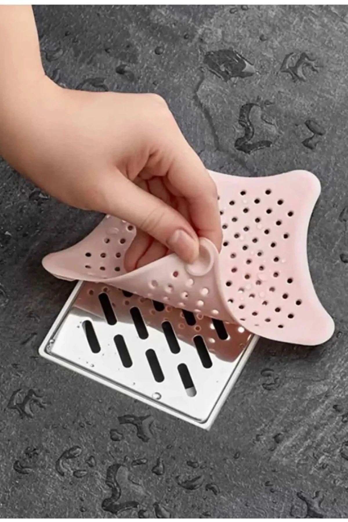 1 Adet Silikon Yıldız Lavabo ve Küvet Gider Süzgeci