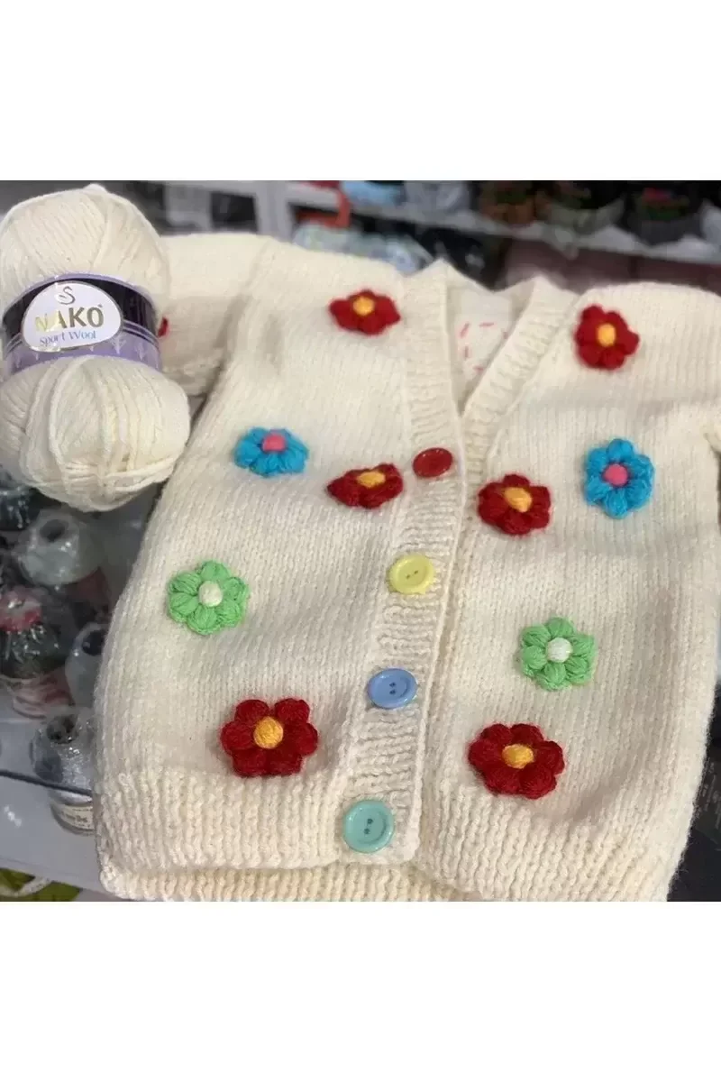 1 Adet Sport Wool Atkı Bere Ceket Yelek Örgü İpi Yünü No: 2807 Bo 1 Adet Sport Wool Atkı Bere Ceket Yelek Örgü İpi Yünü No: 2807 Bo