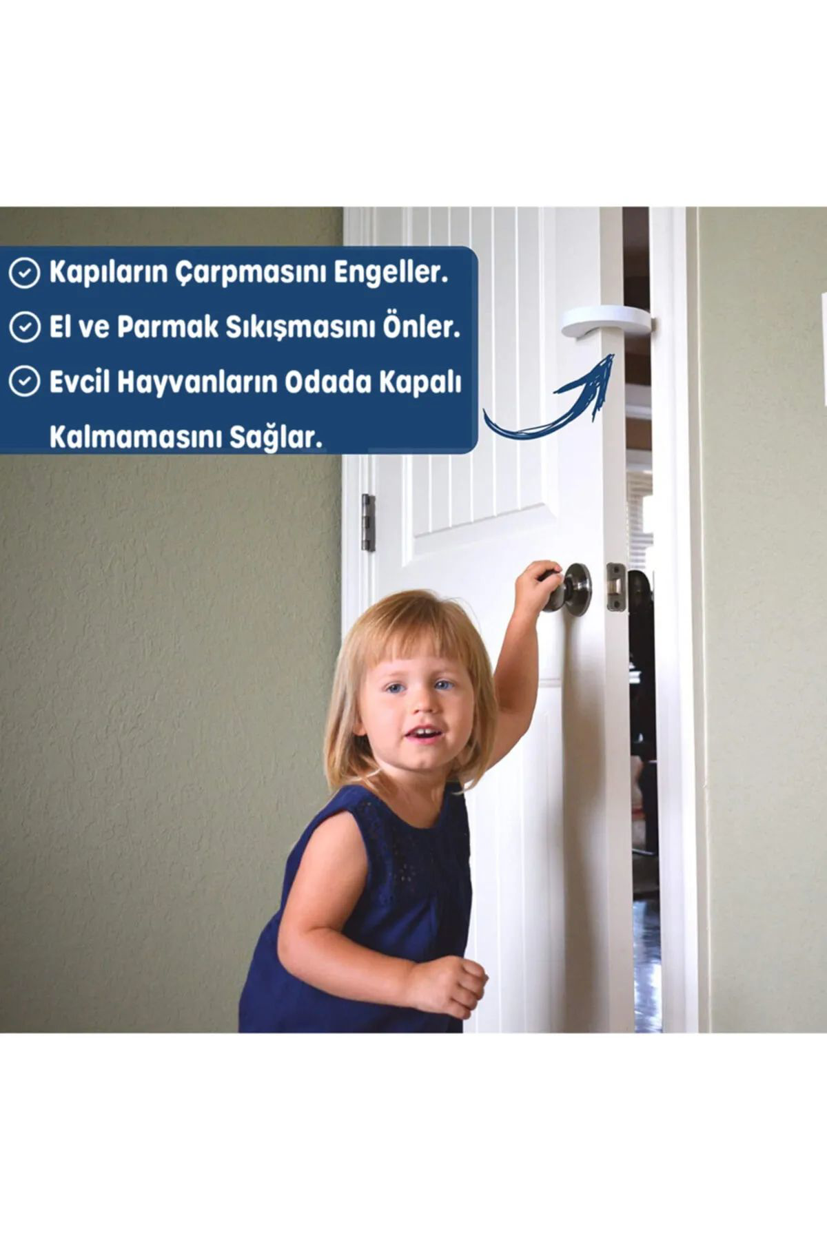 Just Cheap Store 1 Adet Sünger Kapi Durdurucu Bebek Güvenliği Koruyucu