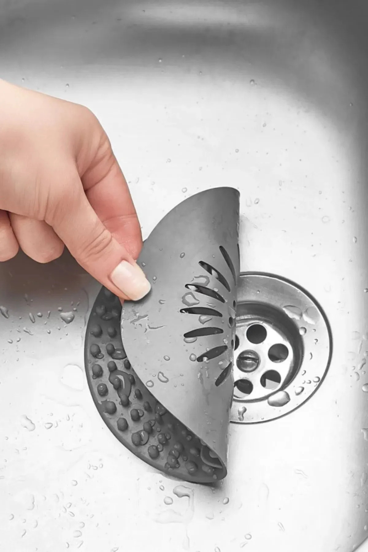 1 ADET Süzgeçli Lavabo, Küvet Gider Tıkacı Silikonlu Çok Amaçlı s