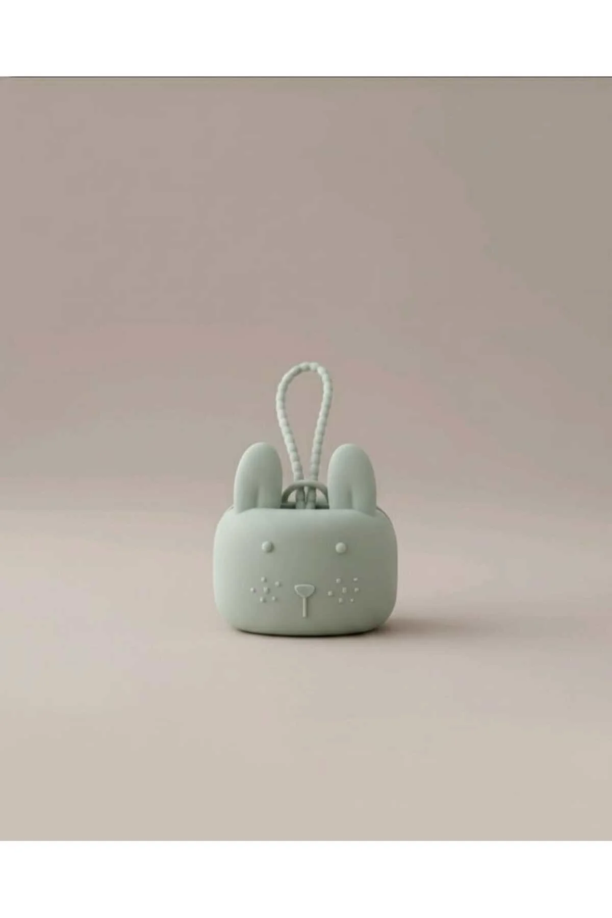 1 Adet Tavşan Figürlü Silikon Emzik Kılıfı Kutusu ( Yeşil )