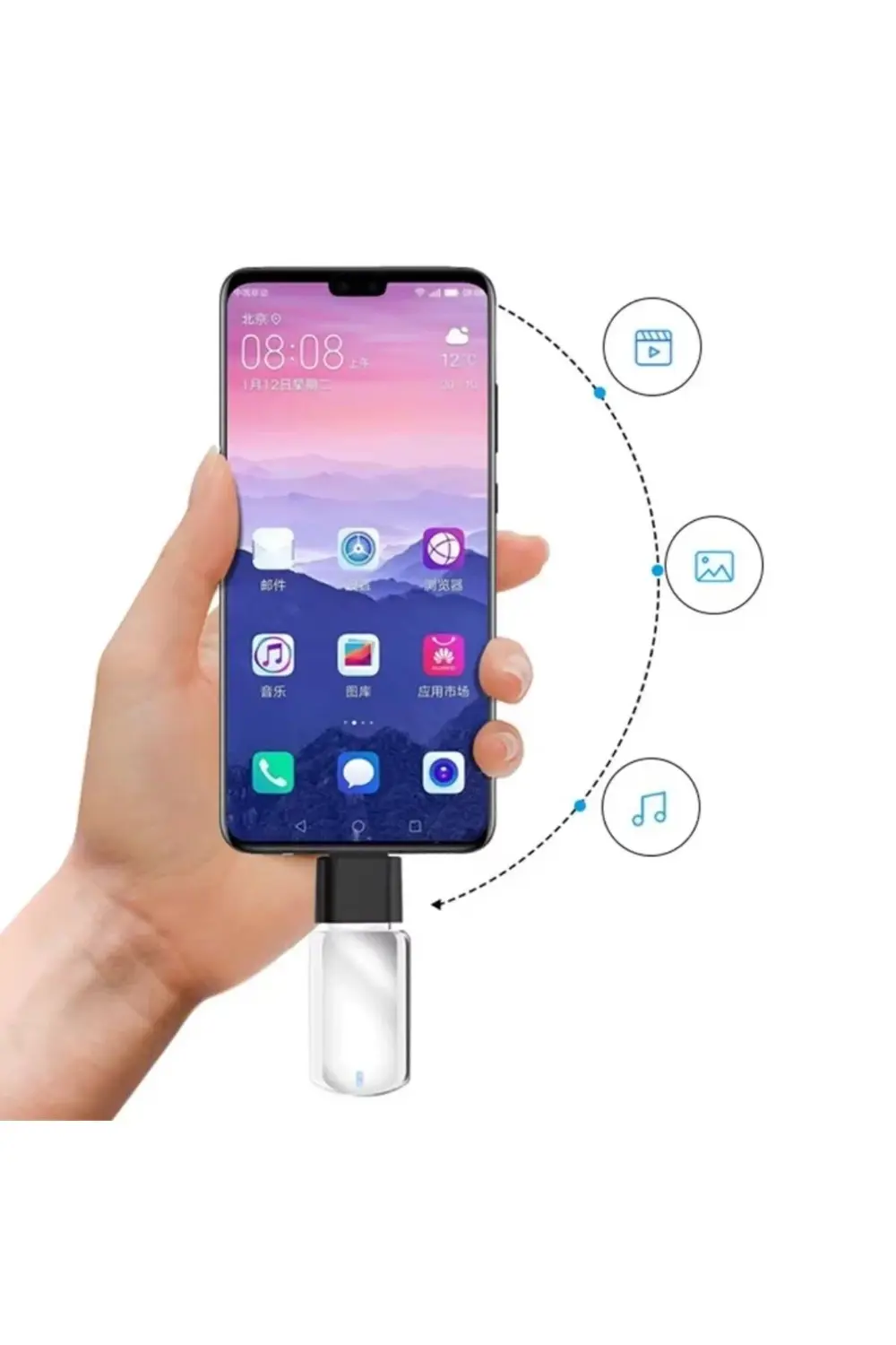 ® 1 Adet Usb to C Adaptor Dişi Çevirici Dönüştürücü Adaptör