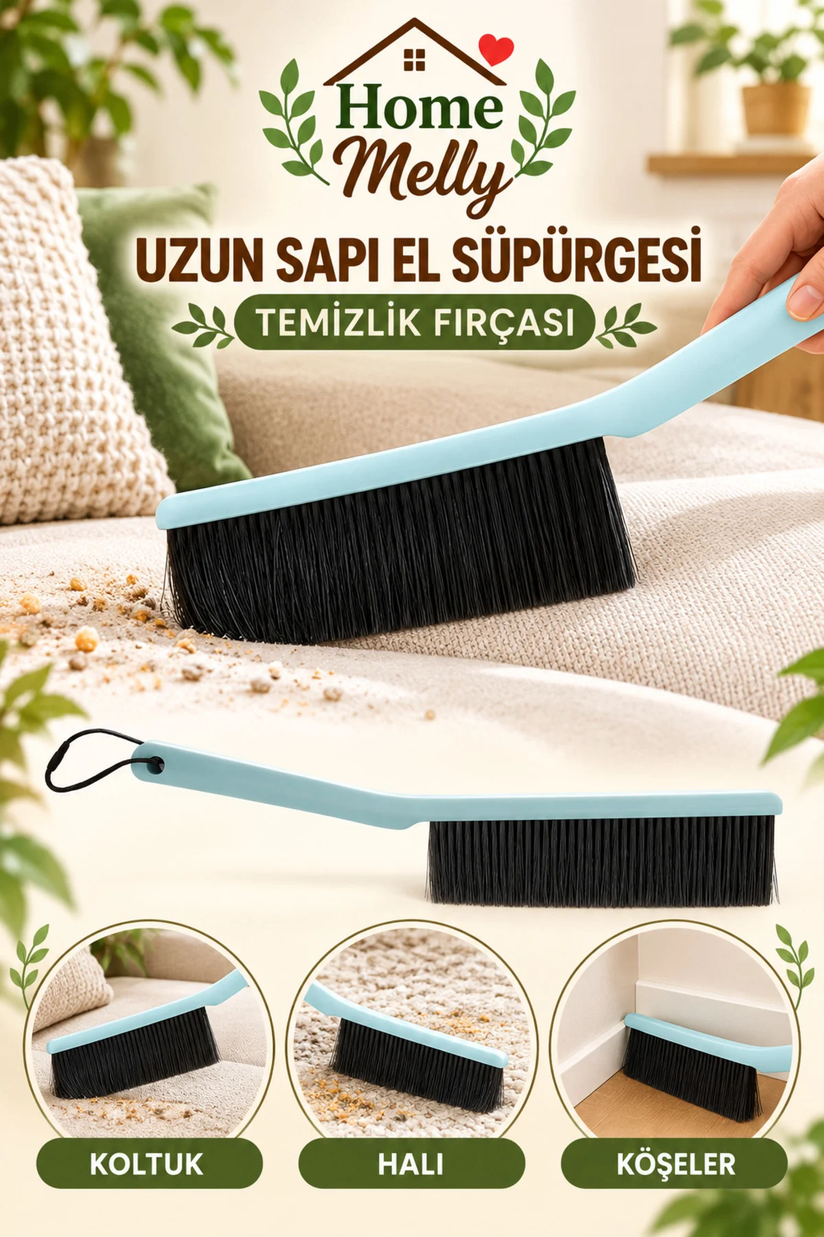 1 Adet Uzun Saplı El Süpürgesi Temizlik Fırçası Çok Amaçlı Yumuşak Uçlu Fırça 1 Adet Uzun Saplı El Süpürgesi Temizlik Fırçası Çok Amaçlı Yumuşak Uçlu Fırça - Görsel 2