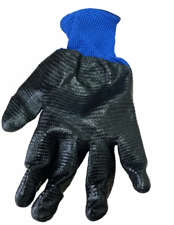1 Adet VIO Zebra 2511 Mavi Siyah İş Eldiveni 10XL